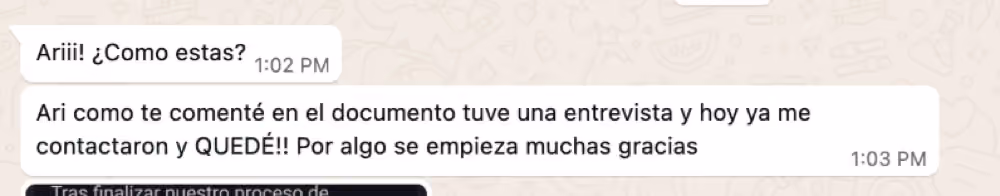 Testimonio de participante 6 del Reto 7 días